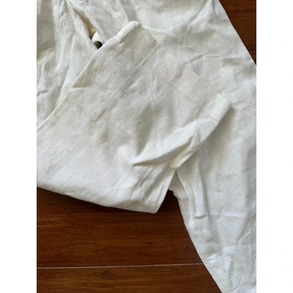 Boys Pleated Kelly Kids‎ Dress Linen White Dress Pants Size 4